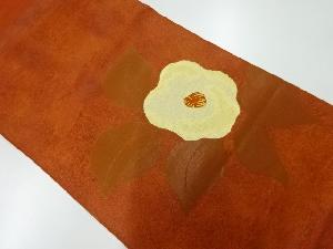 リサイクル 椿模様織出し袋帯